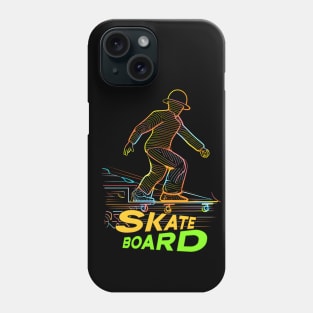 Skateboard Art Design all day skate Phone Case