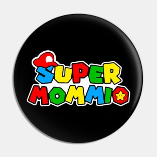 Funny Super Gamer Mommio Mother's Day Pin