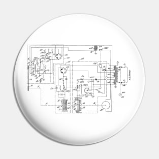 Power Transmission System for Sewing Machine Vintage Patent Hand Drawing Pin