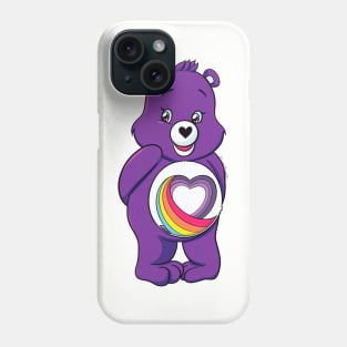 Rainbow Heart Care Bear Phone Case