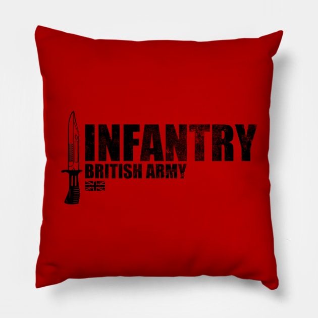 British Army Infantry (distressed) Pillow by Firemission45