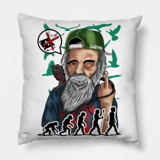 charles darwin cool funny urban Pillow