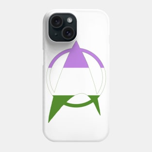 Genderqueer Starfleet Pride Phone Case