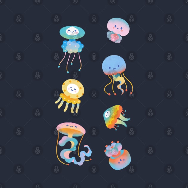 Pastel jellyfish by pikaole