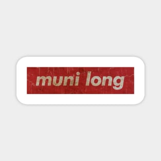 Muni Long - RECTANGLE RED VINTAGE Magnet