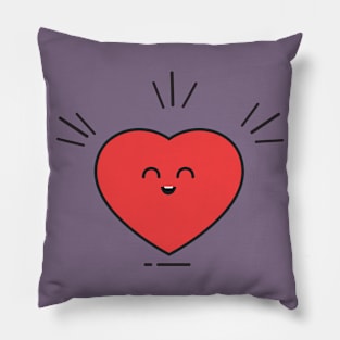 Happy heart Pillow