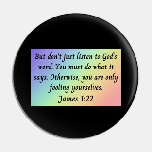 Bible Verse James 1:22 Pin