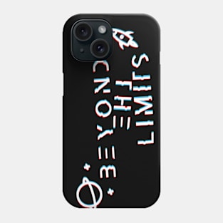 Simple Slogan Planet and Rocket Ship Phone Case