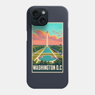 A Vintage Travel Art of Washington DC - US Phone Case