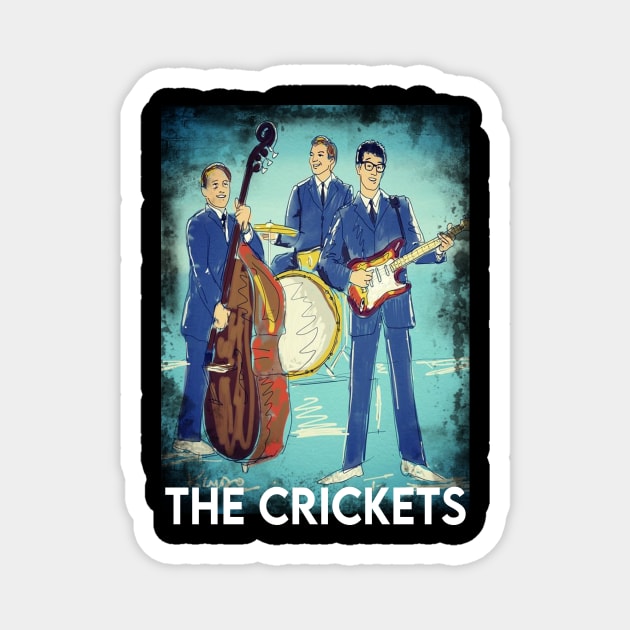 Legendary Rock Pioneers The Crickets' Anthem Magnet by Mckenna Paucek