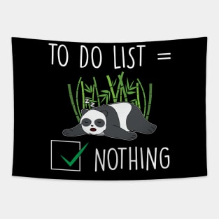 Slothful Panda lazy panda Tapestry