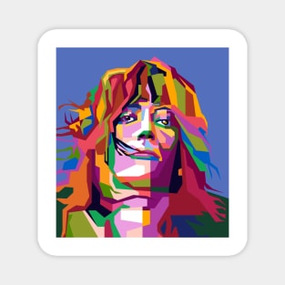 Abstract Patti Smith in WPAP Popart Magnet