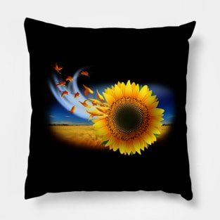 Sunflower & wind Pillow