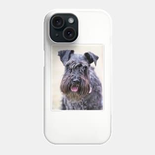 Black Miniature Schnauzer Phone Case