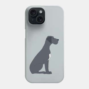 Black Great Dane Dog Phone Case