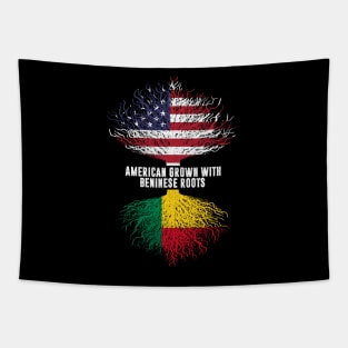 American Grown with Beninese Roots USA Flag Tapestry