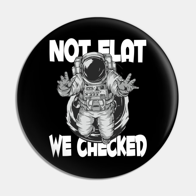 Not Flat We Checked Pin by Tezatoons