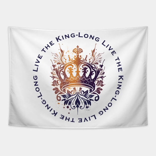 Long Live the King. be the first for UK Coronation Day 2023 Tapestry by Quick Beach