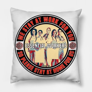 Protect Our Essential Workers Pillow