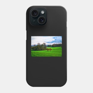 Autumn Countryside Scenery - Field & Trees Phone Case