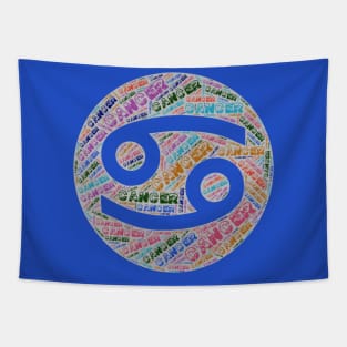 Cancer Zodiac Sign Tapestry