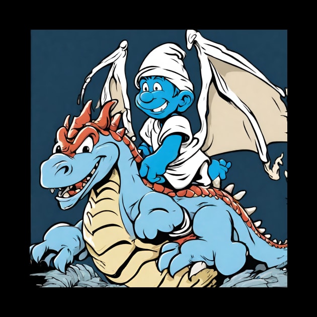 smurf with his dragon by Smurf