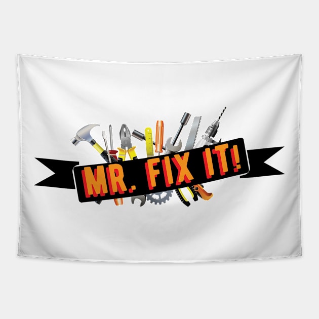 Carpenter - Mr. Fix It Tapestry by KC Happy Shop