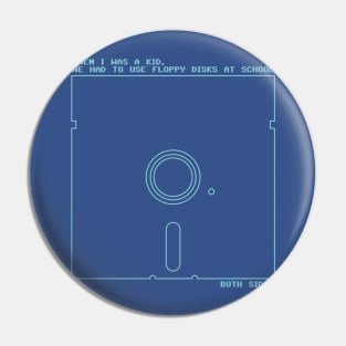 Floppy Disk - Both Sides Pin