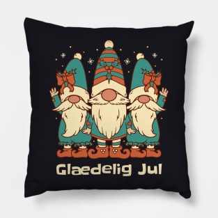 Merry Christmas in Danish Pillow