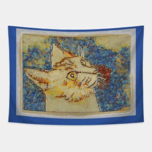 Orange Tabby Cat Tapestry