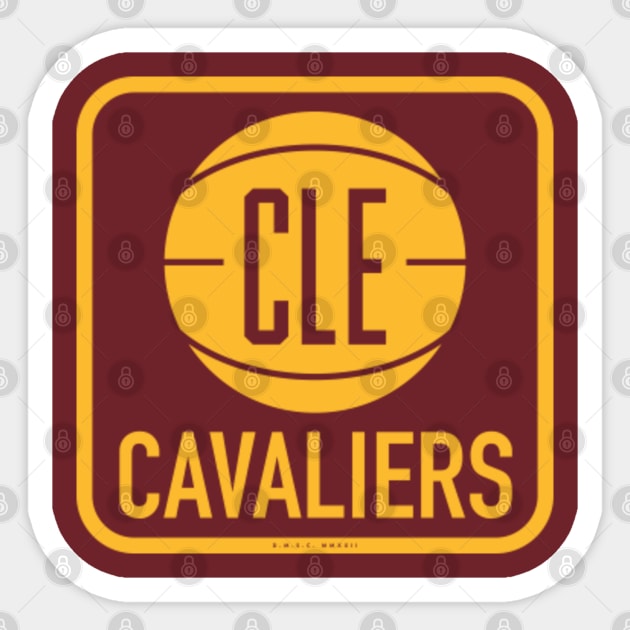 deadmansupplyco Vintage 70's-styled Basketball Decal - Cleveland Cavaliers (Red) T-Shirt