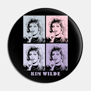 Kim WildE Song 80s Pop Art Pin