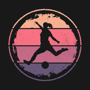 Soccer Coach Vintage Sports Women Girls Soccer Player T-Shirt