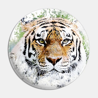 The Majestic Thinking Tiger Pin