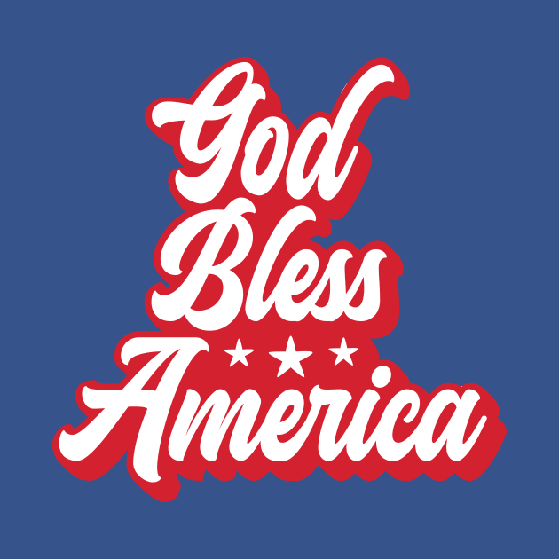 God Bless America - Red by jeradsdesign