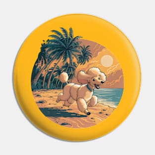 Vintage Retro Poodle Dog Pin