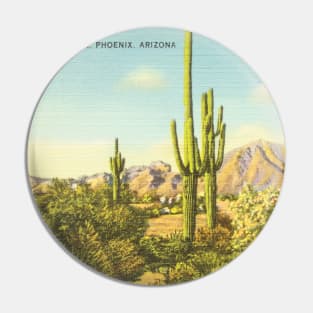Phoenix, Arizona postcard Pin