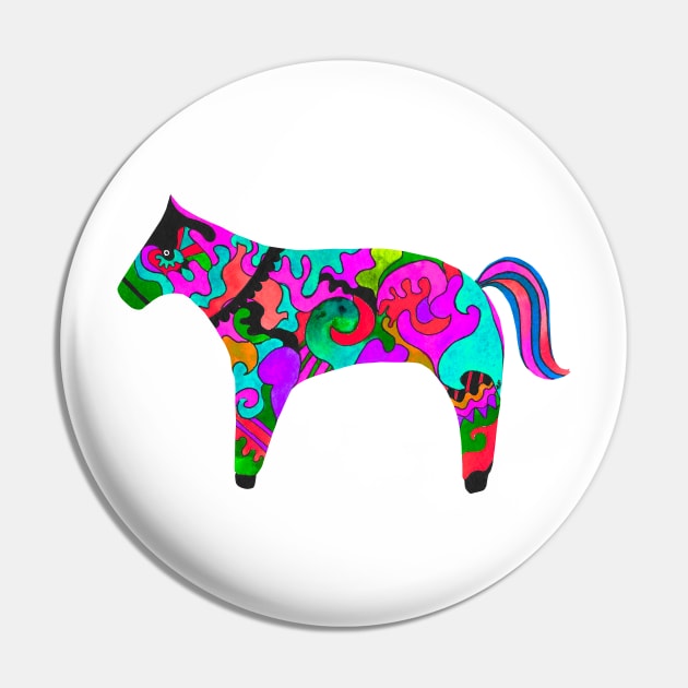 Dala Horse Pin by AmayaBrydon