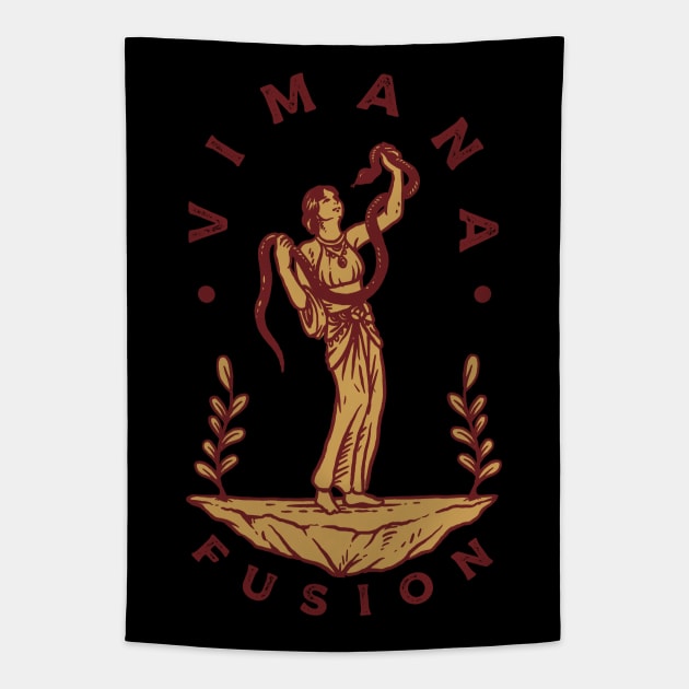 snake charmer Tapestry by vimana