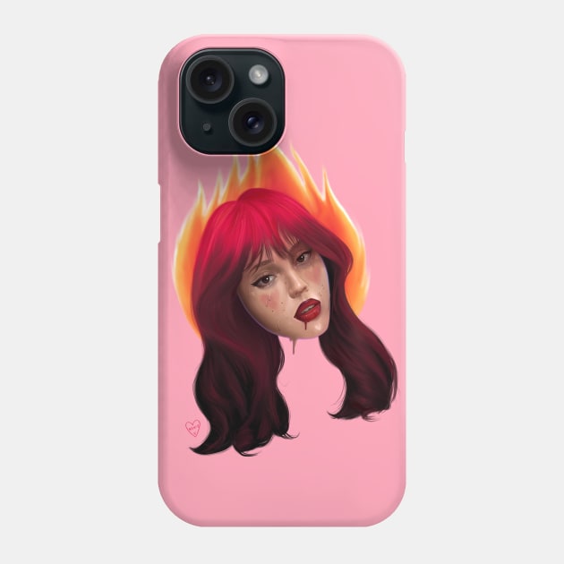 Mina Fuego Phone Case by thelamehuman