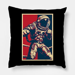 Astronaut boxing in HOPE Style Pillow