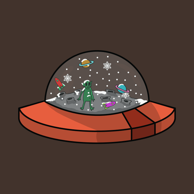 alien snow globe by gazonula