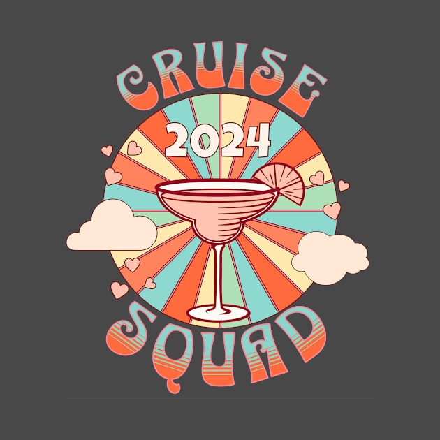 Retro Cruise Squad 2024 Vacation by Hamlin & Page