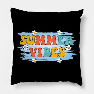 Summer Vibes Summer T-Shirt Pillow