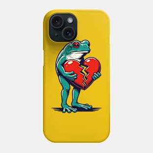 Frog with Broken Heart Phone Case