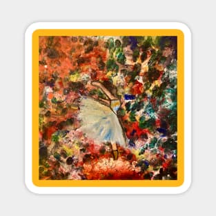 ballet abstract original painting tee shirt Magnet