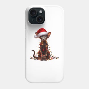 Christmas Oriental Shorthair Cat Phone Case