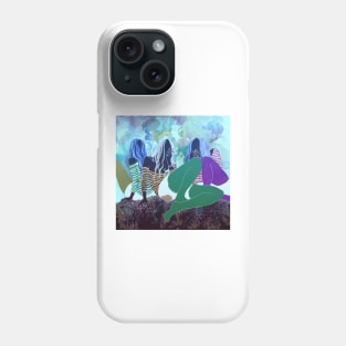 Three girls smoking Phone Case