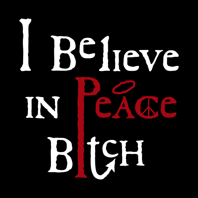 Good Omens Believe in Peace by designedbygeeks