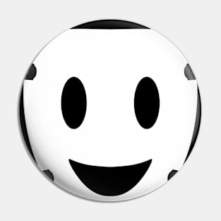 Smiley Mask high rise invasion with Text Pin